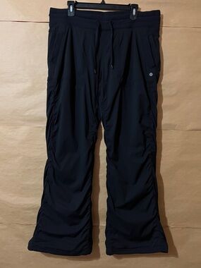Lululemon | Dance Studio Pant III Pull-On High Rise Wide Leg Lined Black Size 12
